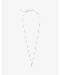 Kismet by Milka - Comet Mini 0.04Ct Diamond Pendant Necklace - Lyst