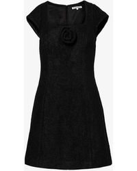 Reformation - Zada Floral-embellished Woven Mini Dress - Lyst