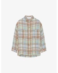 IRO - Maryse Patch-pocket Relaxed-fit Tweed Overshirt - Lyst