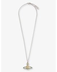 Vivienne Westwood - Kika Silver-tone Brass Topaz And Peridot Pendant Necklace - Lyst