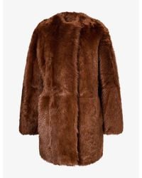 TOTEME - Short Silky Shearling Coat - Lyst