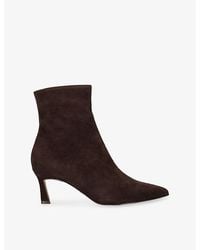 Steve Madden - Lulah Suede Heeled Ankle Boots - Lyst