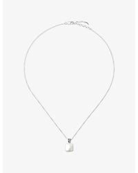 Missoma - Square Pearl Baya Sterling- Pendant Necklace - Lyst