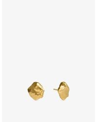 Monica Vinader - Fragments 18Ct-Plated Vermeil Sterling- Stud Earrings - Lyst