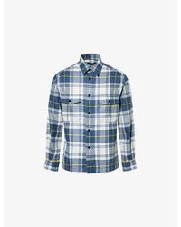 dunhill - Tartan Cashmere Overshirt - Lyst
