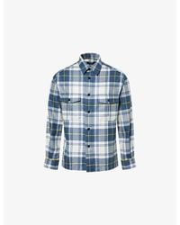 dunhill - Tartan Cashmere Overshirt - Lyst