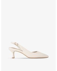 KG by Kurt Geiger - Aria Low 2 Leather Slingback Courts - Lyst