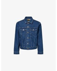 PAIGE - Erickson Logo-Patch Denim Jacket - Lyst