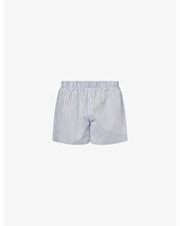 Hanro - Fancy Relaxed-Fit Cotton Boxer Shorts - Lyst