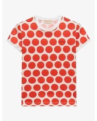 Marni - Polka Rhythm Slim-Fit Cotton-Jersey T-Shirt - Lyst