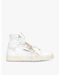 Off-White c/o Virgil Abloh - Off- C/o Virgil Abloh Off-court 3.0 Brand-tag Leather High-top Trainers - Lyst