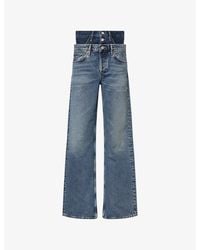 Agolde - Elson Straight-Leg Denim Jeans - Lyst