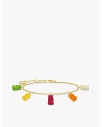 Thomas Sabo - X Haribo Goldbear 18Ct-Plated Sterling- And Glass Charm Bracelet - Lyst
