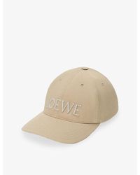 Loewe - Logo-Embroidered Cotton-Canvas Cap - Lyst