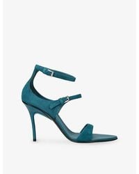 Alaïa - Drop Strappy 90 Suede Sandals - Lyst
