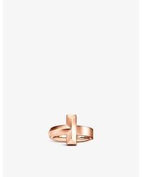 Tiffany & Co. - Tiffany T T1 Wide 18Ct Rose- Ring - Lyst