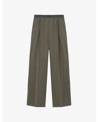 Loewe - Logo-Waistband Straight-Leg Woven Trousers - Lyst