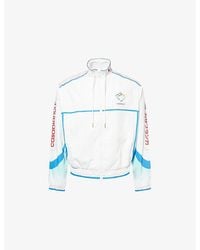 CASABLANCA - Logo-Print Colourblock Shell Windbreaker Jacket - Lyst