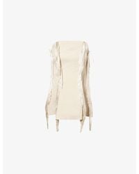 Rebirth - Sleeveless Fringed Woven Top - Lyst