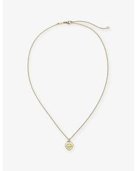 Tiffany & Co. - Return To Tiffany Mini Heart Tag 18Ct- And 0.02Ct Diamond Pendant Necklace - Lyst