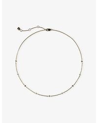 Astrid & Miyu - Cosmic Opal Charm 18Ct-Plated Sterling Necklace - Lyst