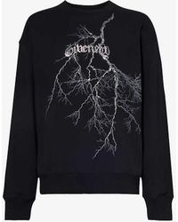 Givenchy - Graphic-print Boxy-fit Cotton-jersey Sweatshirt - Lyst