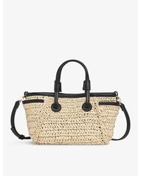 Whistles - Aylin Mini Double-Handle Straw Tote Bag - Lyst