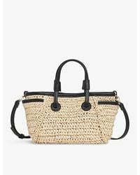 Whistles - Aylin Mini Double-Handle Straw Tote Bag - Lyst