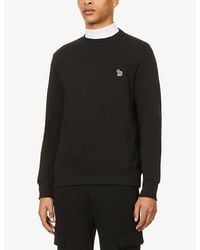 Paul Smith - Zebra Brand-Embroidered Cotton Sweatshirt - Lyst