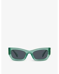 Miu Miu - Mu 09ws Rectangle-frame Acetate Sunglasses - Lyst
