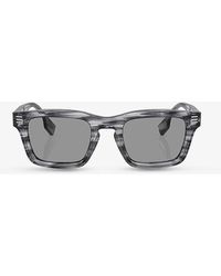 Burberry - Be4403 Rectangular-frame Acetate Sunglasses - Lyst