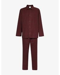 Calvin Klein - Flannel Long-Sleeve Cotton Pyjama Set - Lyst