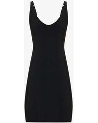 Wolford - Sleeveless V-neck Stretch-woven Mini Dress - Lyst
