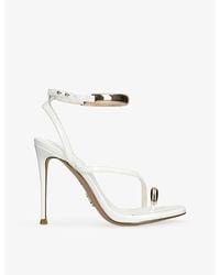 Steve Madden - Tia Faux-Leather Heeled Sandals - Lyst