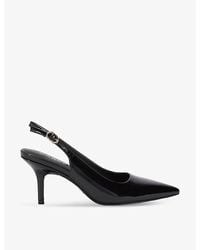 Carvela Kurt Geiger - Spirit Sling Pointed-Toe Patent-Leather Heels - Lyst