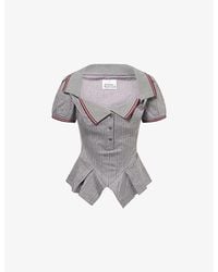 Vivienne Westwood - Monday Striped Cotton Polo Shirt - Lyst