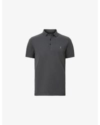 AllSaints - Reform Logo-Embroidered Cotton-Piqué Polo Shirt - Lyst