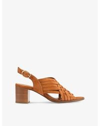 LK Bennett - Kacey Suede Heeled Sandals - Lyst