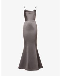 House Of Cb - Violette Fishtail-Hem Woven Maxi Dress - Lyst