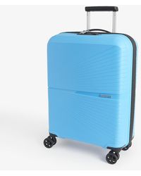 American Tourister Airconic Four-wheel Shell Suitcase 55cm - Blue