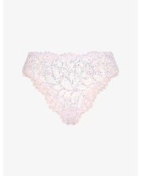 Savage x Fenty - Savage Not Sorry Lace Cheeky Briefs - Lyst