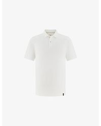 BOGGI - Short-Sleeved Piqué Cotton-Blend Polo Shirt - Lyst