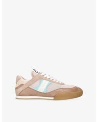 Chloé - Kick Suede And Mesh Trainers - Lyst