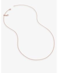 Monica Vinader - Fine 18Ct-Plated Vermeil Sterling- Chain Necklace - Lyst
