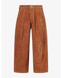 STORY mfg. - Lush Wide-Leg Cotton Trousers - Lyst