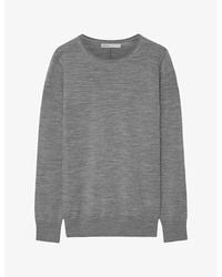AllSaints - Coyte Crewneck Merino-Wool Jumper - Lyst