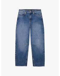 Whistles - Authentic Raw-Hem Barrel Jeans - Lyst