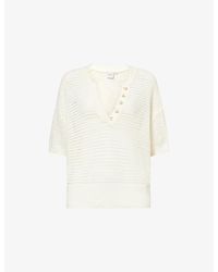 Varley - Callie Open-Knit Cotton Top - Lyst