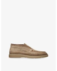 Santoni - Detroit Suede Loafers - Lyst