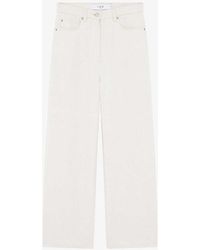 IRO - Martine Wide-leg High-rise Cotton-blend Jeans - Lyst